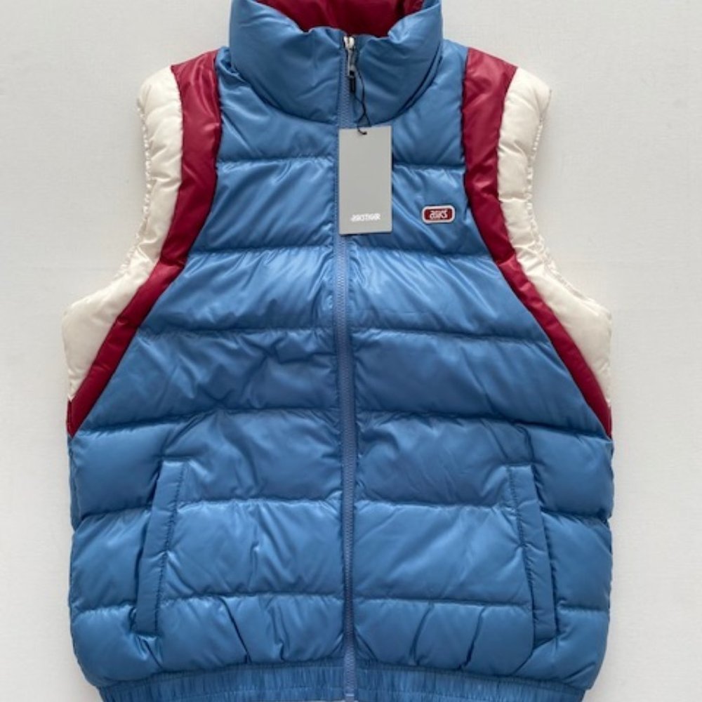 Asics Tiger Quilted Down Vest Blue